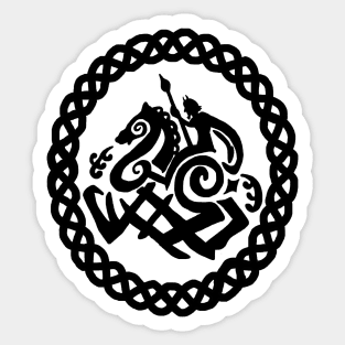 Odin on Sleipnir Sticker